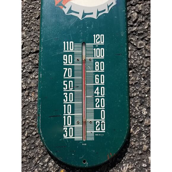 Vintage Orange Crush Wall Thermometer 15X6" Soda N-101 Made In USA Good Works - Picture 4 of 9